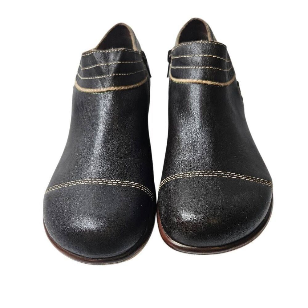 Jambu womens black leather Beijing ankle boots. 10M. New! - Picture 2 of 8